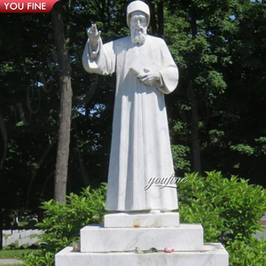 Youfine Tùy Chỉnh Đá Cẩm Thạch Saint Charbel Makhlouf Điêu Khắc Cho Ngoài Trời Trang Trí Công Giáo Tôn Giáo - Product Image 3