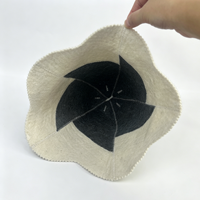 Chapeau de sauna de luxe en feutre de laine, design tulipe, accessoire de sauna pour centre de bien-être, hôtel, spa et retraite