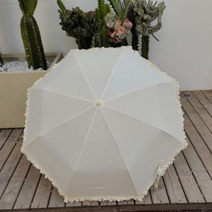 Hướng Dẫn Sử Dụng Mở Phụ Nữ Thời Trang Phụ Nữ Thanh Lịch Móc Cong Xử Lý 3 Gấp Sun Rain <span class=keywords><strong>Umbrella</strong></span> Với Ren Cạnh Đường Ống Đầy Đủ In Ấn - Product Image 5