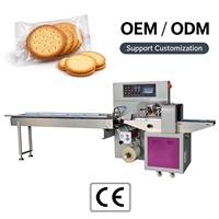 Flow-Pack-Kompaktierer für Kekse, Vollautomatische Verpackungsmaschine für Fingerkekse und Schokoladenkugeln, Horizontale Verpackungsmaschine