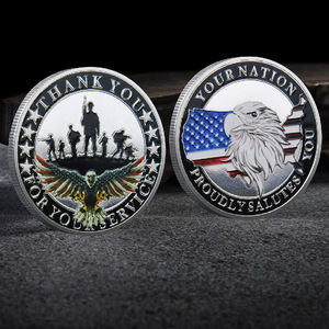 Moneda de desafío Veteranos de la fuerza de EE. UU. Gracias por su servicio Monedas conmemorativas para soldados - Product Image 2