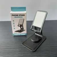 Support de téléphone portable et tablette pliable à rotation à 360 degrés, léger, en plastique PP, portable, stable, pour bureau