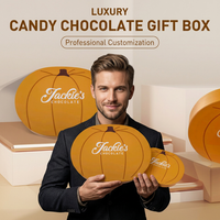 Boîte cadeau en carton blanc personnalisée en gros, sans danger pour les aliments, facile à assembler, pour l'emballage de cadeaux d'Halloween