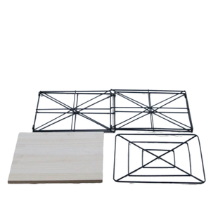 Living Room Furniture Multifunctional Detachable <strong>Folding</strong> <strong>Away</strong> Foldable Metal Side <strong>Table</strong> Simplistic Wire Mdf End <strong>Table</strong> - Product Image 5