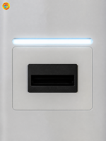 Distributeur automatique de snacks à écran tactile, cabinet principal + boîtier secondaire, 66 compartiments, 4G WiFi, porte entièrement vitrée pour bureau
