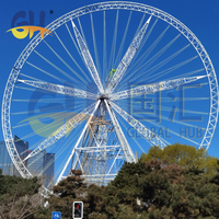 Grande Roue Géante de 101 m de Long, Fabrication Directe par une Usine Chinoise Fiable, à Vendre pour Parcs d'Attractions et Manèges