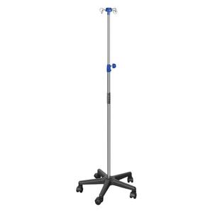 Support IV Xinsheng sur roulettes en acier inoxydable, support de perfusion sur pied pour usage médical - Product Image 4