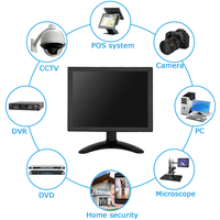 Aonpos Wholesale VGA Monitoring System Water Proof Portable Black PC Screen Display Monitor With Stand