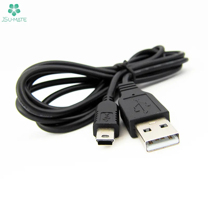 Factory 5 Pin Mini USB V3 Cable USB 2.0 Type A Male To 5P Mini USB Data Sync Cable For Mp3 Mp4 Camera GPS 5pin T-Port V3 Cable