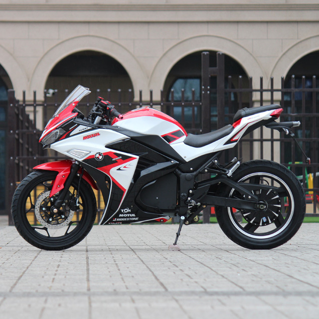 V6 Electric Motorcycle MW3000D-3 Model Big Sports Bike Little Ninja Adult Battery-Powered 80km/h Road Racing Factory Wholesale