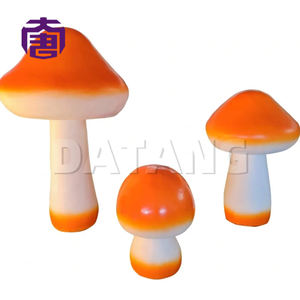 Orange Mushroom <b>Solar</b> Led Halloween Thanksgiving Christmas <b>Lights</b> Ip65 Waterproof Dc24v Customizable Colors Garden Outdoor - Product Image 6