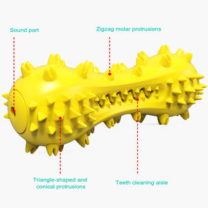 Jouet à mâcher, brosse à dents pour chien, bâtons à mâcher, brosses à dents, caoutchouc naturel robuste et nettoyage des dents, balle de jouet pour chien pour grand, moyen - Product Image 2