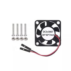 EParthub Design all'ingrosso piacevole Raspberry <span class=keywords><strong>Pi</strong></span> dissipatore 4B/3B + ventola 3007 5v 4B radiatore 30*30*7 raffreddamento con viti - Product Image 3