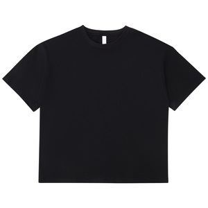 Camiseta antiencogida de gran tamaño, 245g, peso pesado, lujo, liso, 100% algodón, recortada para hombres - Product Image 1