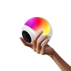 Hot Selling RGB LED Light <b>Speaker</b> Portable White <b>Mini</b> Wireless Loudspeaker for Business - Product Image 4