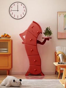 ออกแบบใหม่ลิ้นชักน่ารัก <span class=keywords><strong>Akimbo</strong></span> หุ่นยนต์ไม้โมเดิร์นห้องนอนตู้เสื้อผ้าห้องนั่งเล่นตู้ - Product Image 3