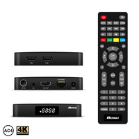 Boîtier décodeur Hd personnalisé dvbt2 système Linux Dvb-t2 4k AC4 wifi6 décodeur d'usine décodeur de télévision intelligente avec logo