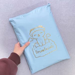 Bolsas de Envío Azules Mate Premium de 10x13 Pulgadas - Sobres de Polipropileno Impresos en Dorado Personalizados para Reconocimiento de Marca y Comercio Electrónico - Product Image 6