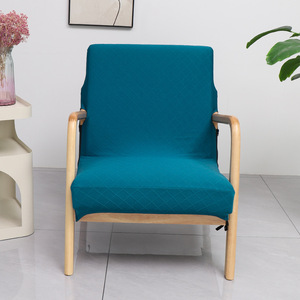 <span class=keywords><strong>Funda</strong></span> de Silla Simple de Color Sólido con Patrón de Diamantes, Gruesa, Antideslizante, Resistente al Polvo, Apta para Salas de Conferencias - Product Image 3