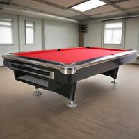 Table de billard américaine sur mesure de 9 pieds en chêne massif avec plateau en ardoise pour club, bar, salle de jeux à domicile