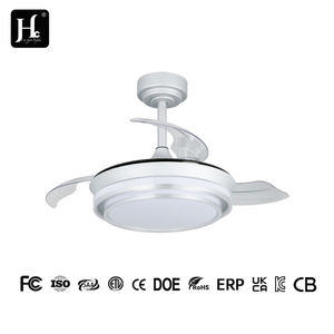 Ventilateur de plafond rétractable sans pales de 42 pouces, invisible, avec lumière, rétractable, avec télécommande, invisible et dissimulé - Product Image 4
