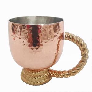 Cobre Moscow Mule Jarra de cerveza de acero inoxidable Oro Rosa Metal Copas de cócteles para fiesta Bar Obsequios - Product Image 1
