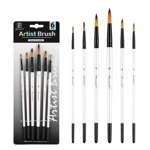 Ensemble de pinceaux à prise <span class=keywords><strong>facile</strong></span> en poils synthétiques, ensemble de pinceaux pour artistes, <span class=keywords><strong>peinture</strong></span> acrylique, aquarelle, huile, <span class=keywords><strong>gouache</strong></span> - Product Image 3