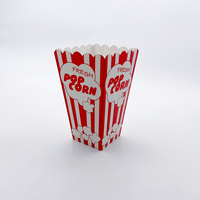 Boîte à Popcorn en papier bleu jaune emballage fête d'anniversaire sacs de faveur décoration pour fournitures d'affaires