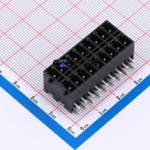 DB2ERHBG-3.81-2*9P-BK Plug-in Terminal Block Bent Lead Through Hole,P=3.81mm Board-to-Board / Socket - Closed Snap Fixing 2x9P - Product Image 1