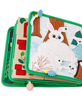 Jouets éducatifs Montessori en feutre, tableau d'activités silencieux pour les tout-petits, enfants, tableau sensoriel pour garçons et filles