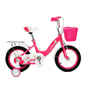 Bicicletta per Bambini Stabile e Confortevole con Cestino Anteriore, Portapacchi Posteriore e Ruote Stabilizzatrici, 12'' 14'' 16'' 18'' - Product Image 2