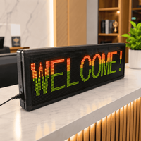 Insegna Elettronica a LED con Display Testuale Personalizzabile RGB per Vetrine, Banconi e Promozioni Interne