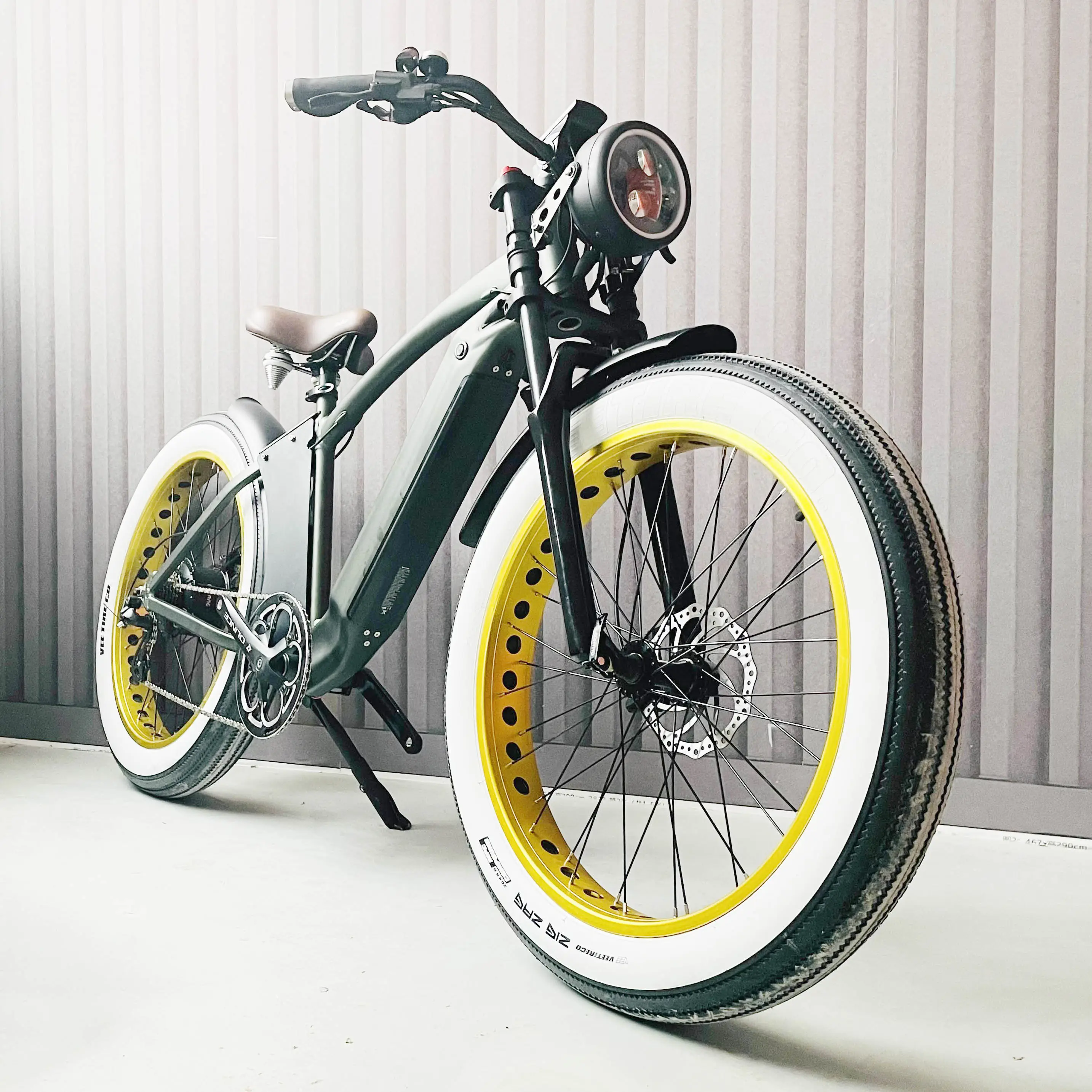 MF-908 Aluminium legierung 7 Geschwindigkeit Fahrrad für Erwachsene elektrische Vintage fetten Reifen Beach Cruiser Elektro fahrrad