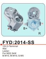Solenoid Starter FYD2014-SS 24V 25 Slot 11T Merek FYD Baru untuk Suku Cadang Starter Nissan