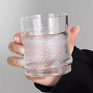 Verre à whisky japonais classique en cristal transparent de 280 ml pour la dégustation de vodka, cocktails et eau – Vente en gros pour bars à domicile - Product Image 2