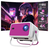 TP350 Portable 4K Smart Projector Wifi 300 Ansi 1080p Vidéo Overhead Android 11 Smart Home pour Android pour Projection d'Écran