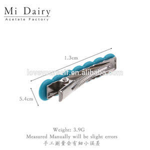 MiDairy โลโก้ที่กําหนดเอง 3000+ สีอะคริลิคอะซิเตทเปลือกหอยรูปคลื่นบาร์ผมจับคลิปด้านข้างสําหรับเด็กผู้หญิง - Product Image 5