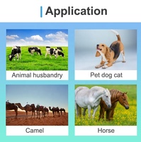 Lector de microchip térmico para animales, dispositivo lector RFID FDXB de 134,2 kHz, escáner de temperatura de chip para mascotas FDXB para perro, caballo, ganado, etiqueta de pozo