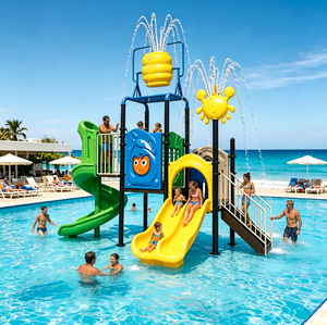 Structure de jeu <span class=keywords><strong>aquatique</strong></span> pour enfants, maison <span class=keywords><strong>aquatique</strong></span>, structure de jeu combinée avec toboggan, <span class=keywords><strong>parc</strong></span> <span class=keywords><strong>aquatique</strong></span> pour piscine - Product Image 1