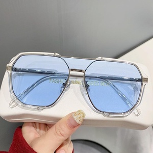 New European and American fashion large-<b>frame</b> sunglasses, big-<b>name</b> and popular polygonal sunglasses, women's sunshade and sun - Product Image 2
