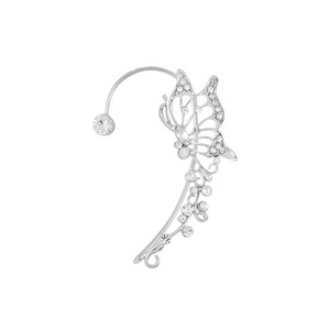 Clip d'<span class=keywords><strong>oreille</strong></span> papillon tendance, style féerique, avec strass, sans perçage, pour femmes et jeunes filles, bijoux <span class=keywords><strong>de</strong></span> fête - Product Image 1