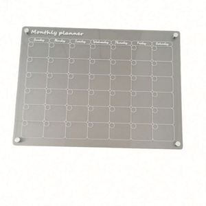 Raybin Custom Clear Large <b>Magnetic</b> Acrylic Refrigerator Sheet Monthly <b>Calendar</b> <b>Fridge</b> Magnet with Custom Shape for <b>Fridge</b> - Product Image 1
