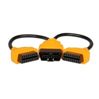 Cable de Extensión Divisor OBD2 de 16 Pines Macho a Doble Hembra en Y