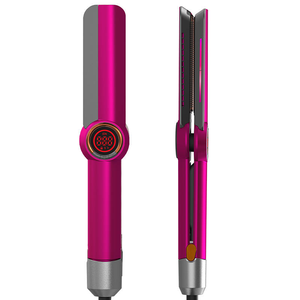 Lisseur électrique professionnel pour <span class=keywords><strong>cheveux</strong></span>, <span class=keywords><strong>brosse</strong></span> en céramique avec ion négatif, sèche-<span class=keywords><strong>cheveux</strong></span>, outil de coiffage à double usage, humide et sec - Product Image 1