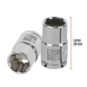 Juego de llaves de vaso de 12 puntas de 6 9/16 pulgadas, con accionamiento de 1/2 pulgada, TRUPER - Product Image 3