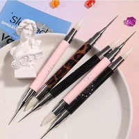 Nouveau de l'usine : Stylo à double tête pour strass et cire à points, double usage, pour la pose et le retrait de strass, outils de nail art