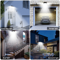 Lampe solaire LED avec angle d'éclairage réglable, 270 diodes, 4 têtes, lampe d'extérieur avec capteur de mouvement, décoration de jardin