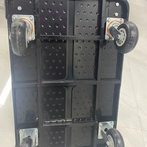 รถเข็นพับได้ขนาดกะทัดรัด JUDA OEM ลดราคาพิเศษ ขนาด 60x90 ซม. รับน้ำหนักได้ 300 กก. ล้อทำจากยาง เหมาะสำหรับการช็อปปิ้ง - Product Image 4