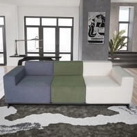 <strong>Best</strong>-Selling Eco-Friendly 3-Seater Modular Detachable Sofa: Compressed Design, Multi-Purpose for Living Room Bedroom