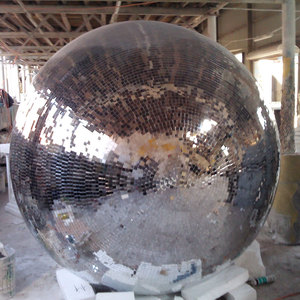 Exhibición de <span class=keywords><strong>bola</strong></span> de discoteca reflectante gigante enorme de 120cm, gran oferta para decoración de fiesta de Navidad, fabricación de fábrica, uso de fiesta de Navidad - Product Image 1